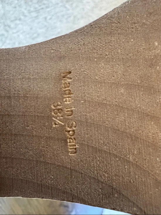 Free People Olive-Yellow Leather Platform Mule Clogs - Picture 4 of 5